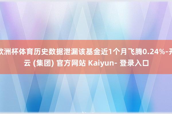 欧洲杯体育历史数据泄漏该基金近1个月飞腾0.24%-开云 (集团) 官方网站 Kaiyun- 登录入口