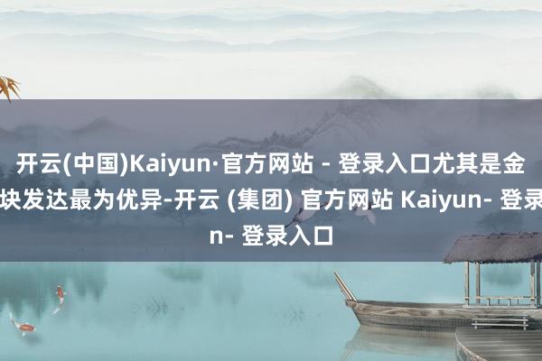 开云(中国)Kaiyun·官方网站 - 登录入口尤其是金融板块发达最为优异-开云 (集团) 官方网站 Kaiyun- 登录入口